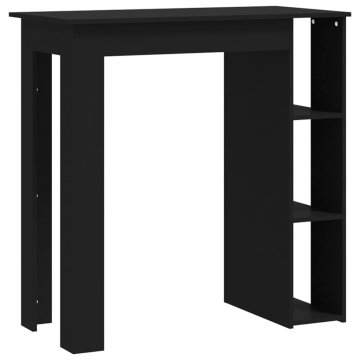 Vidaxl Barska miza s polico 102x50x103,5 cm iverna plošča
