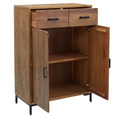 Vidaxl Regal za čevlje 75x40x110 cm trdna borovina