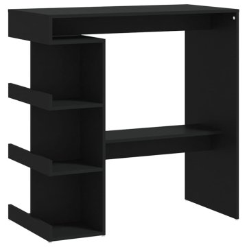 Vidaxl Barska miza s policami 100x50x101,5 cm iverna plošča