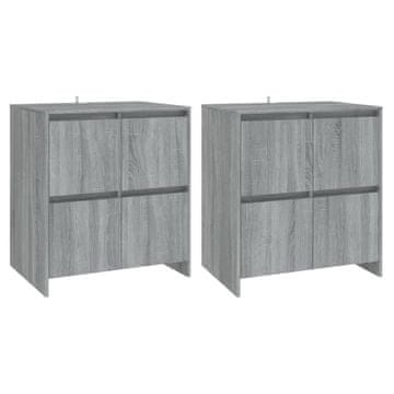 Vidaxl Komoda 2 kosa 70x41x75 cm iverna plošča