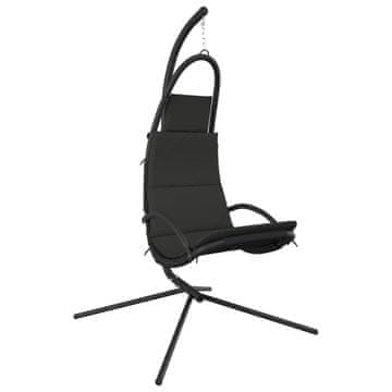 Vidaxl Vrtni gugalni stol z blazino oxford blago in jeklo