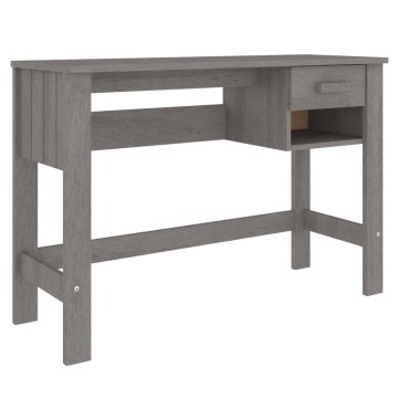 Vidaxl Pisalna miza 110x40x75 cm trdna borovina