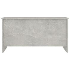 Vidaxl Klubska mizica betonsko siva 102x55,5x52,5 cm konstruiran les