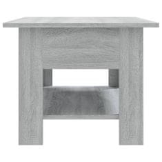 Vidaxl Klubska mizica siva sonoma 102x55x42 cm iverna plošča