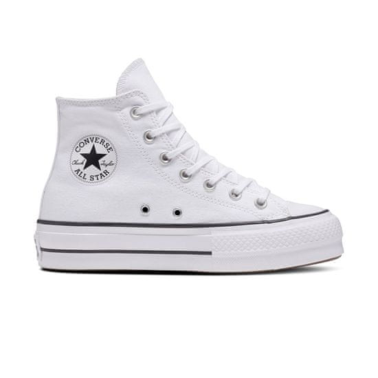 Converse Superge bela Chuck Taylor All Star Lift Wide Dámské