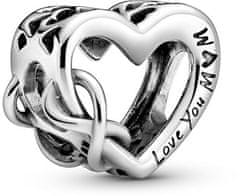 Pandora Ljubim te, mama, srebrna perla 798825C00