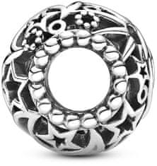 Pandora Srebrna perla sonce, zvezde in luna, odprta 799183C00