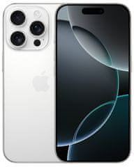 iPhone 16 Pro pametni telefon, 256 GB, White Titanium (mynj3sx/a)
