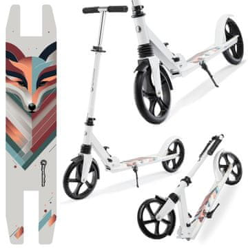 HyperMotion Dvokolesni skiro z blažilnikom za otroke od šestih let - nosilnost 100 kg, kolesa premera 20 cm, zložljiva konstrukcija, za odrasle