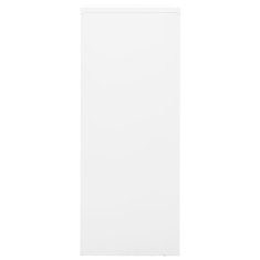 Vidaxl Pisarniška omara bela 90x40x102 cm jeklo