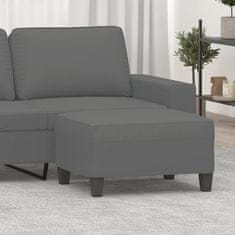 Vidaxl Stolček za noge temno siv 70x55x41 cm tkanina iz mikrovlaken
