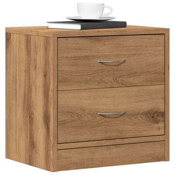 Vidaxl vidaXL Nočna omarica, umetniški hrast, 40x30x40 cm, material na osnovi lesa