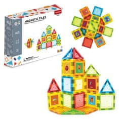 Magnetic Tiles Magnetni gradbeni set 46 delni set - Magnetic Tiles