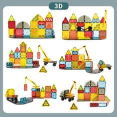 Magnetic Tiles Magnetni gradbeni set Dream Builder 60 delni set - Magnetic Tiles