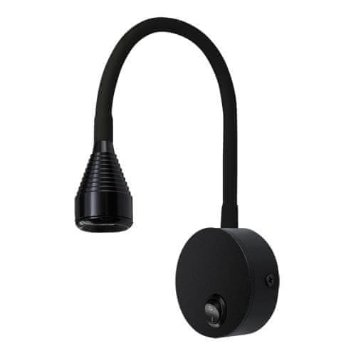 LED stenska 3,5W svetilka 4000K 245lm IP20 ČRNA