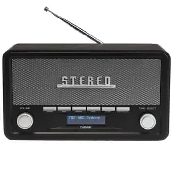 Denver Denver DAB-18DARKGREY - Retro radio temno siv