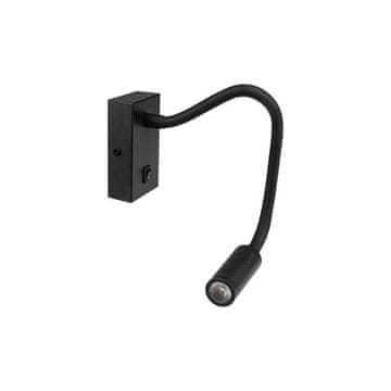 master LED LED stenska 3W svetilka 4000k 150lm IP20 LEO črna