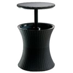 Vidaxl Hladilni bar Pacific Rattan antracitne barve