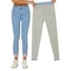 VIVVA® Zimske podložene kavbojke | SNUGJEANS Svetlo modra S