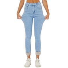 VIVVA® Zimske podložene kavbojke | SNUGJEANS Svetlo modra S