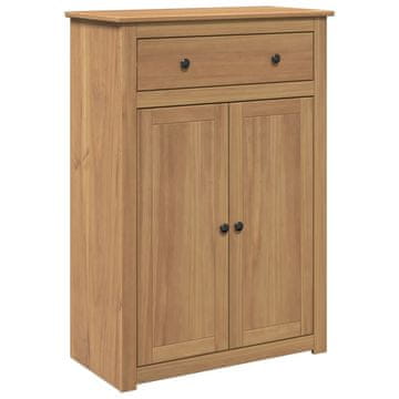 Vidaxl Omarica za čevlje PANAMA 80x40x114 cm trdna borovina