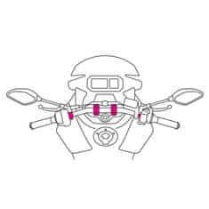 LAMPA Nosilec za motorno kolo za ovitek za pametni telefon M6 OPTI SCREW – 90450