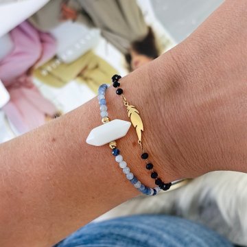 Flamenco Mystique Naramka iz nerjavečega jekla, 14k pozlačena, svetlo zlata, velikost 17 + 4 cm