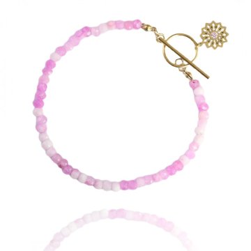 Flamenco Mystique Naramna iz kirurškega jekla, pozlačena z 14 karati, svetlo zlata, velikost 17 + 4 cm