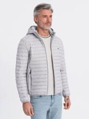 OMBRE Moški bomber Adresin siva L