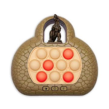 MG Pop It Triceratops interaktivna igrača za otroke, rjav