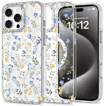 Tech-protect Magmood MagSafe ovitek za iPhone 16 Pro Max, spring flowers