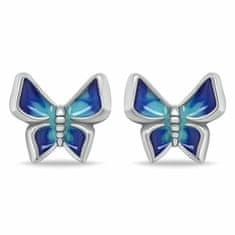 Brilio Silver Očarljivi srebrni uhani Butterflies EA1104WB