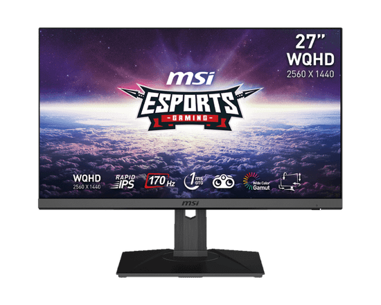 MSI MSI G272QPF E2 monitor, LED, 27, WQHD, IPS, črn (G272QPF E2)
