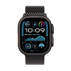 Apple Watch Ultra 2 pametna ura, 49mm, Cellular, Black Titanium ohišje, Black Titanium Milanese Loop pašček, S