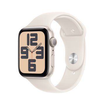 Apple Watch SE2 v3 pametna ura, 44mm, bež aluminijasto ohišje z bež paščkom - M/L (mxev3qh/a)