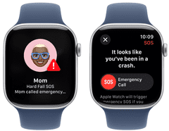 Apple Watch S10 pametna ura, 46mm, srebrno ohišje z modrim športnim paščkom, M/L (mwwm3qh/a)