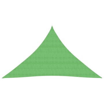 Vidaxl Senčno jadro 160 g/m² svetlo zeleno 4x4x5,8 m HDPE