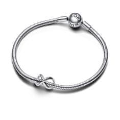 Pandora Srebrna perla Infinity Forever & Always 793243C00