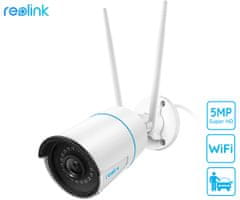 Reolink W320 WiFi IP kamera, 5MP Super HD, IR LED diode, IP66, bela