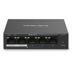 Mercusys mrežno stikalo, gigabitno, 5-portno, 4x PoE+ (MS105GP)