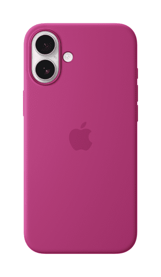 Apple iPhone 16 Plus Silicone Case ovitek, z MagSafe, Fuchsia (Seasonal)