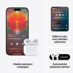 Apple AirPods 4 slušalke (USB-C) z Active Noise Cancellation (mxp93zm/a) - odprta embalaža
