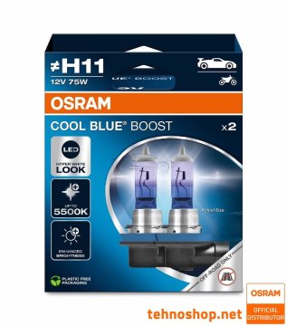 OSRAM DE ŽARNICA OSRAM HALOGEN H11 COOL BLUE BOOST 62211CBB-2HB 80W 12V PGJ19-2 2HB