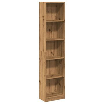 Vidaxl Knjižna omara umetniški hrast 40x24x176 cm inženirski les