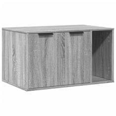 Vidaxl Omara za mačje stranišče siva sonoma 80x50x45 cm inž. les