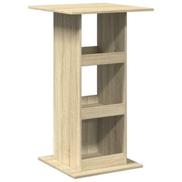 Vidaxl Barska miza s policami sonoma hrast 60x60x102 cm inženirski les