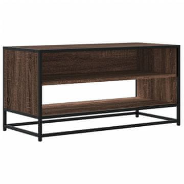 Vidaxl TV omarica rjava hrast 91x40x46 cm inženirski les