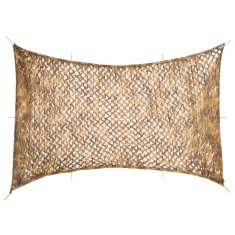 Vidaxl Maskirna mreža z vrečko za shranjevanje 724x515 cm peščena