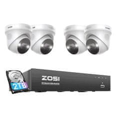 slomart Komplet štirih IP kamer ZOSI C225 WiFi 5MP + snemalnik + HDD 2TB