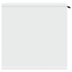 Vidaxl Omara za mačje stranišče bela 80x50x45 cm inženirski les